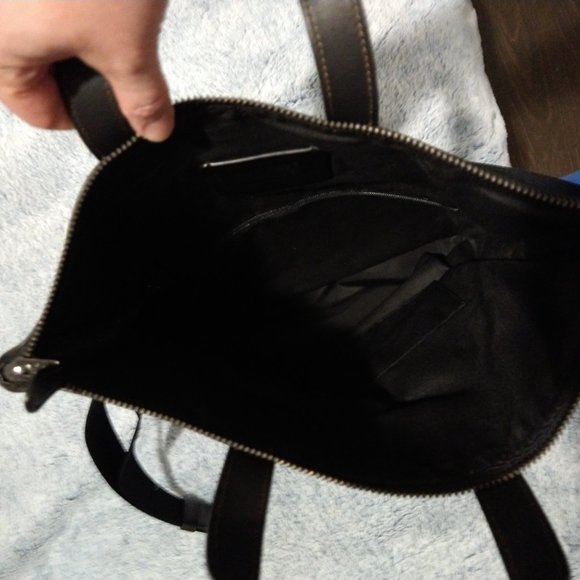 Coach Men's crossbody foldover tote/messenger bag f50712 - Picture 4 of 8